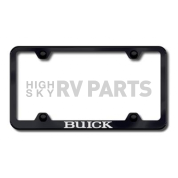 Automotive Gold License Plate Frame - Black Stainless Steel - LFWBUIEB