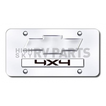 Automotive Gold License Plate - Chevy/4X4 Stainless Steel - D4CH2CC
