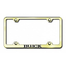 Automotive Gold License Plate Frame - Gold Stainless Steel - LFWBUIEG