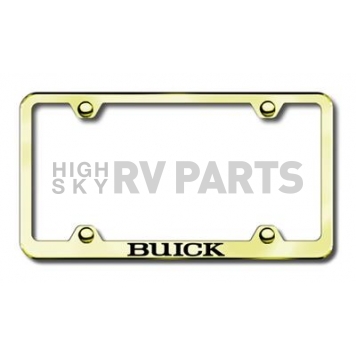 Automotive Gold License Plate Frame - Gold Stainless Steel - LFWBUIEG