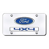 Automotive Gold License Plate - Ford/4X4 Stainless Steel - D4FDCC