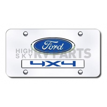 Automotive Gold License Plate - Ford/4X4 Stainless Steel - D4FDCC