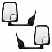 Velvac Exterior Mirror Manual Rectangular Black - 715407