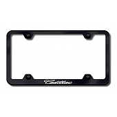 Automotive Gold License Plate Frame - Black Stainless Steel - LFWCADEB