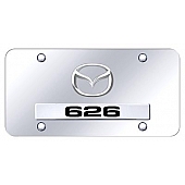 Automotive Gold License Plate - 626 New Logo/Name Stainless Steel - D6262CC
