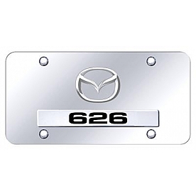 Automotive Gold License Plate - 626 New Logo/Name Stainless Steel - D6262CC