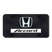 Automotive Gold License Plate - Accord/Honda Logo Stainless Steel - DACCCB