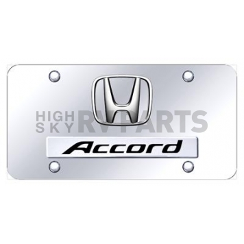 Automotive Gold License Plate - Accord/Honda Logo Stainless Steel - DACCPCC