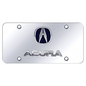 Automotive Gold License Plate - Acura Stainless Steel - DACUBLCC