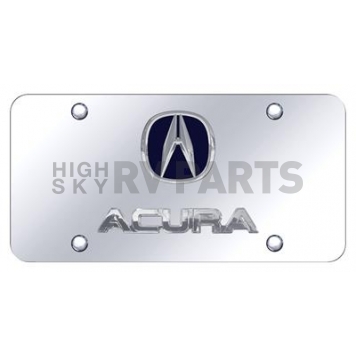 Automotive Gold License Plate - Acura Stainless Steel - DACUBLCC