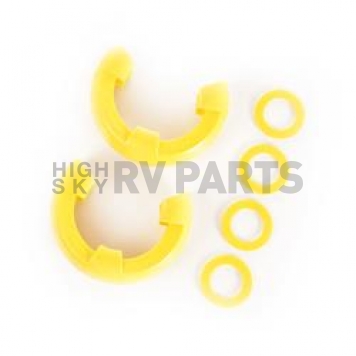 Rugged Ridge D-Ring Isolator - 7/8 Inch Yellow Polyurethane Set Of 2 Isolators/ 4 Washers - 1123542
