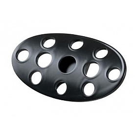 Lokar Performance Brake Pedal Pad - Aluminum Black Nostalgic - XBAG6153