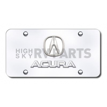 Automotive Gold License Plate - Acura Logo/Name Stainless Steel - DACUPCC