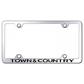 Automotive Gold License Plate Frame - Silver Stainless Steel - LFWTANDCEC