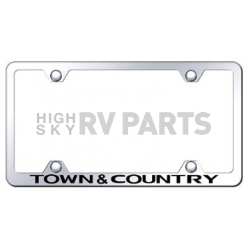 Automotive Gold License Plate Frame - Silver Stainless Steel - LFWTANDCEC