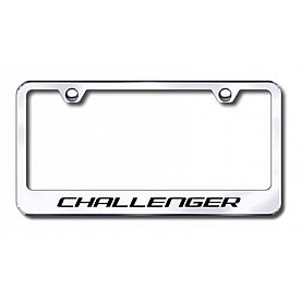 Automotive Gold License Plate Frame - Silver Stainless Steel - LFCHAEC