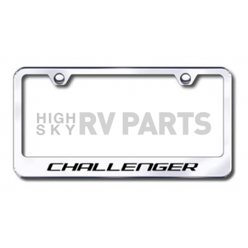 Automotive Gold License Plate Frame - Silver Stainless Steel - LFCHAEC