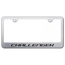 Automotive Gold License Plate Frame - Silver Stainless Steel - LFCHAES