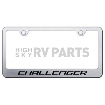 Automotive Gold License Plate Frame - Silver Stainless Steel - LFCHAES