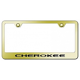 Automotive Gold License Plate Frame - Gold Stainless Steel - LFCHEEG
