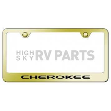 Automotive Gold License Plate Frame - Gold Stainless Steel - LFCHEEG