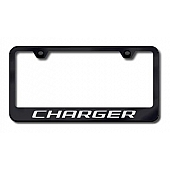 Automotive Gold License Plate Frame - Black Stainless Steel - LFCHGEB
