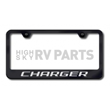 Automotive Gold License Plate Frame - Black Stainless Steel - LFCHGEB