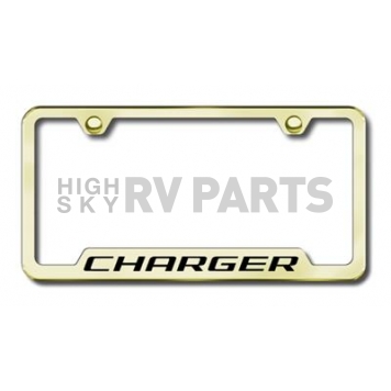 Automotive Gold License Plate Frame - Gold Stainless Steel - LFCHGEG