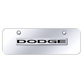 Automotive Gold License Plate - Dodge Stainless Steel - DODNCCM