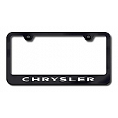 Automotive Gold License Plate Frame - Black Stainless Steel - LFCHREB