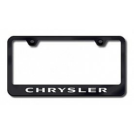 Automotive Gold License Plate Frame - Black Stainless Steel - LFCHREB