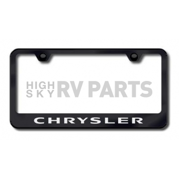 Automotive Gold License Plate Frame - Black Stainless Steel - LFCHREB