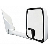 Velvac Exterior Mirror Manual Rectangular White - 715418