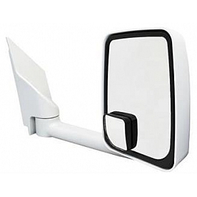 Velvac Exterior Mirror Manual Rectangular White - 715418