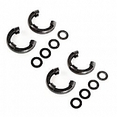 Rugged Ridge D-Ring Isolator - 7/8 Inch Black Polyurethane Set Of 4 Isolators/ 8 Washers - 1123570