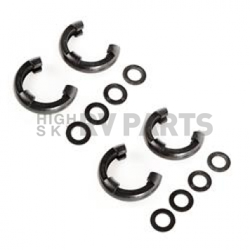 Rugged Ridge D-Ring Isolator - 7/8 Inch Black Polyurethane Set Of 4 Isolators/ 8 Washers - 1123570