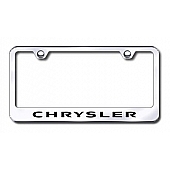 Automotive Gold License Plate Frame - Silver Stainless Steel - LFCHREC