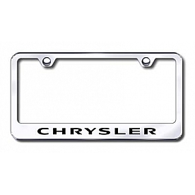 Automotive Gold License Plate Frame - Silver Stainless Steel - LFCHREC