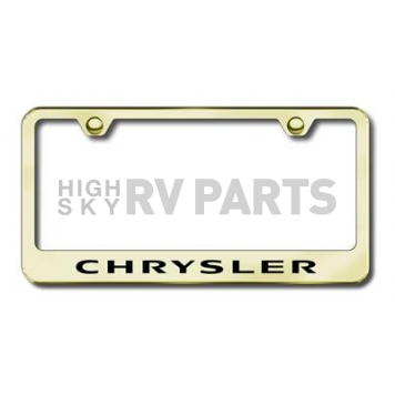 Automotive Gold License Plate Frame - Gold Stainless Steel - LFCHREG