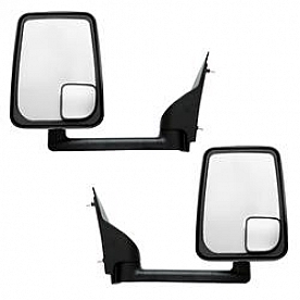 Velvac Exterior Mirror Remote Rectangular Black - 715419