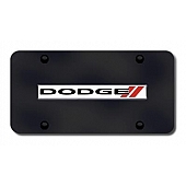 Automotive Gold License Plate - Dodge Stripes Stainless Steel - DODSNCB