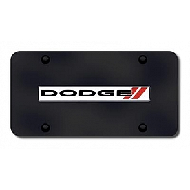 Automotive Gold License Plate - Dodge Stripes Stainless Steel - DODSNCB