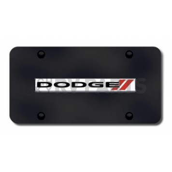 Automotive Gold License Plate - Dodge Stripes Stainless Steel - DODSNCB