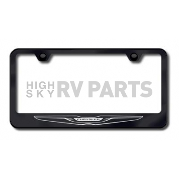 Automotive Gold License Plate Frame - Black Stainless Steel - LFCHRLEB