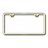 Automotive Gold License Plate Frame - Gold Stainless Steel - LF449G