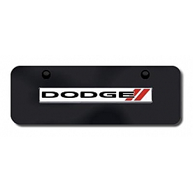 Automotive Gold License Plate - Dodge Stripes Stainless Steel - DODSNCBM