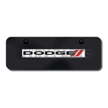 Automotive Gold License Plate - Dodge Stripes Stainless Steel - DODSNCBM