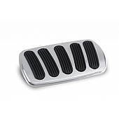 Lokar Performance Brake Pedal Pad - Billet Aluminum/ Rubber Black - XBAG6184