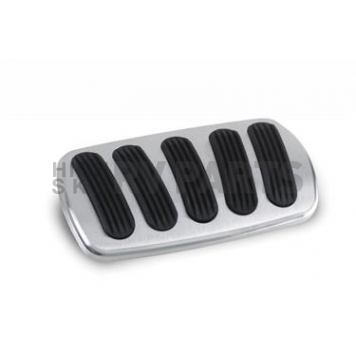 Lokar Performance Brake Pedal Pad - Billet Aluminum/ Rubber Black - XBAG6184