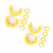 Rugged Ridge D-Ring Isolator - 7/8 Inch Yellow Polyurethane Set Of 4 Isolators/ 8 Washers - 1123572